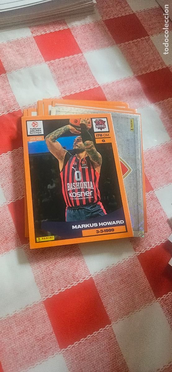 Cromos de F&uacute;tbol: 134 howard baskonia 2024 2025 24 25 euroleague euroliga