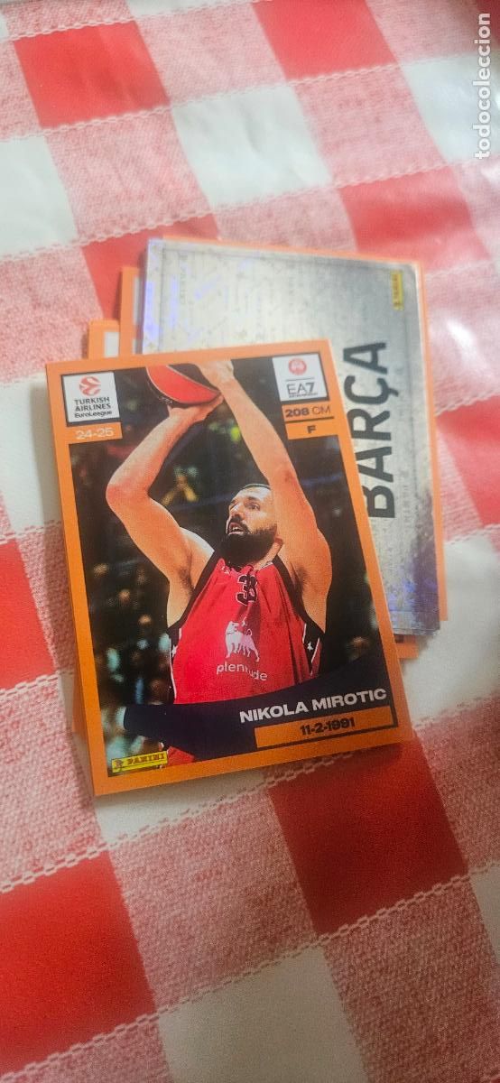 Cartes &agrave; collectionner de Football: 166 mirotic Armani milano 2024 2025 24 25 euroleague euroliga