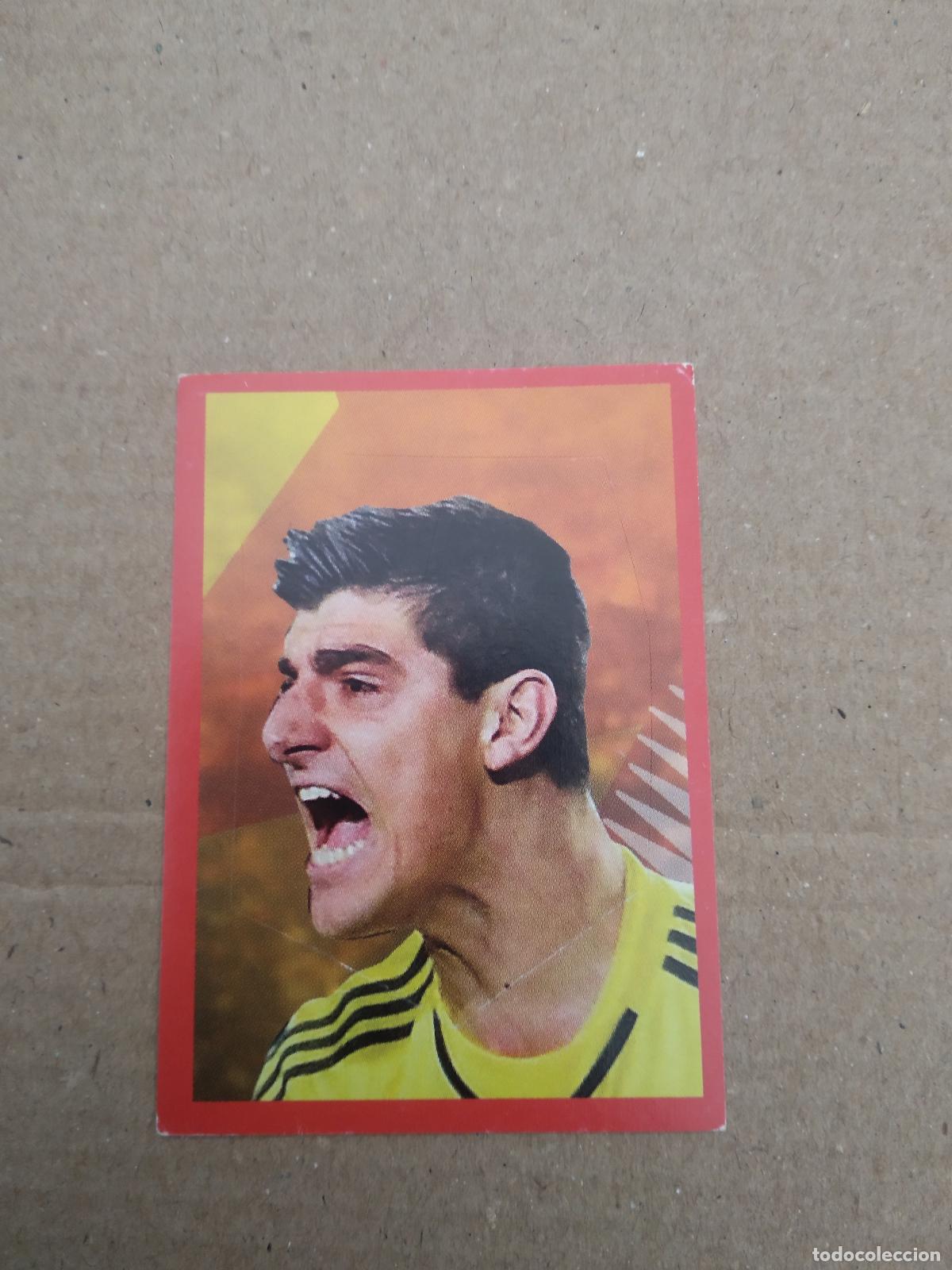 Cromos de f&uacute;tbol: 99 COURTOIS BELGICA CROMO FUTBOL BELGIAN RED DEVILS CARREFOUR PANINI FAMILY 2016