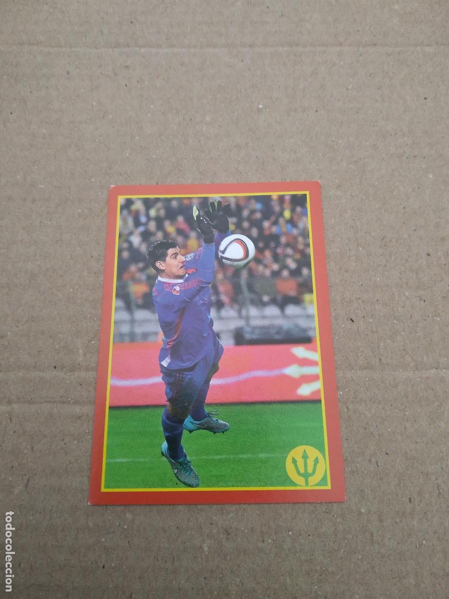 Cromos de f&uacute;tbol: 103 COURTOIS BELGICA CROMO FUTBOL BELGIAN RED DEVILS CARREFOUR PANINI FAMILY 2016