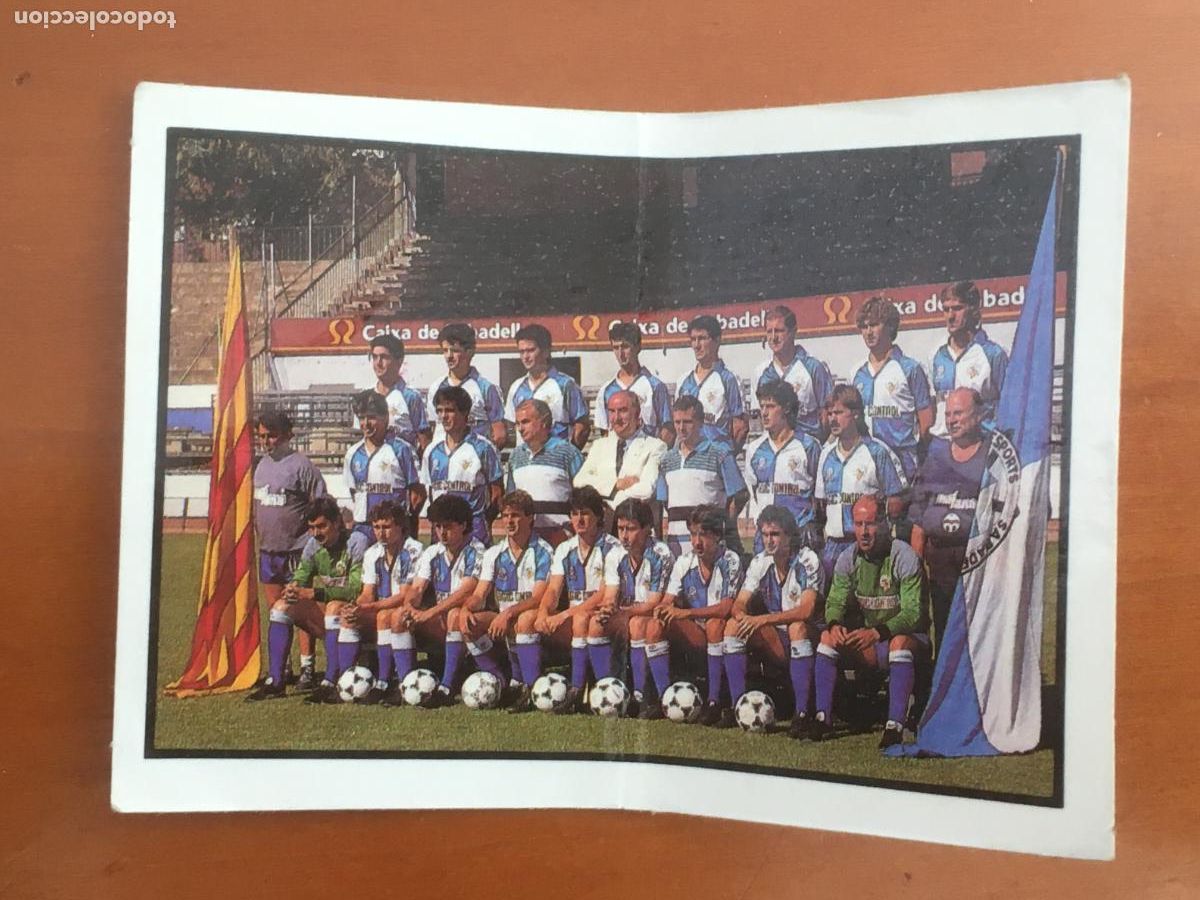 Cromos de f&uacute;tbol: equipo sabadell bollycao bolly-futbol 87 88 cromo n&ordm; 198 cromo nunca pegado