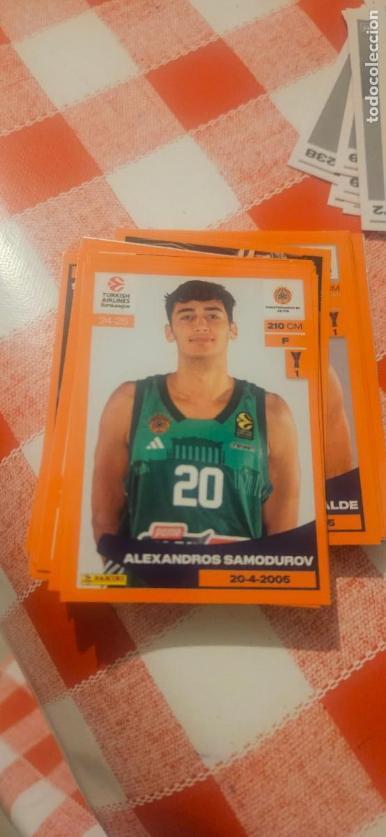 Cartes &agrave; collectionner de Football: 274 samodurov panathinaikos Euroleague Euroliga 2024 2025 24 25