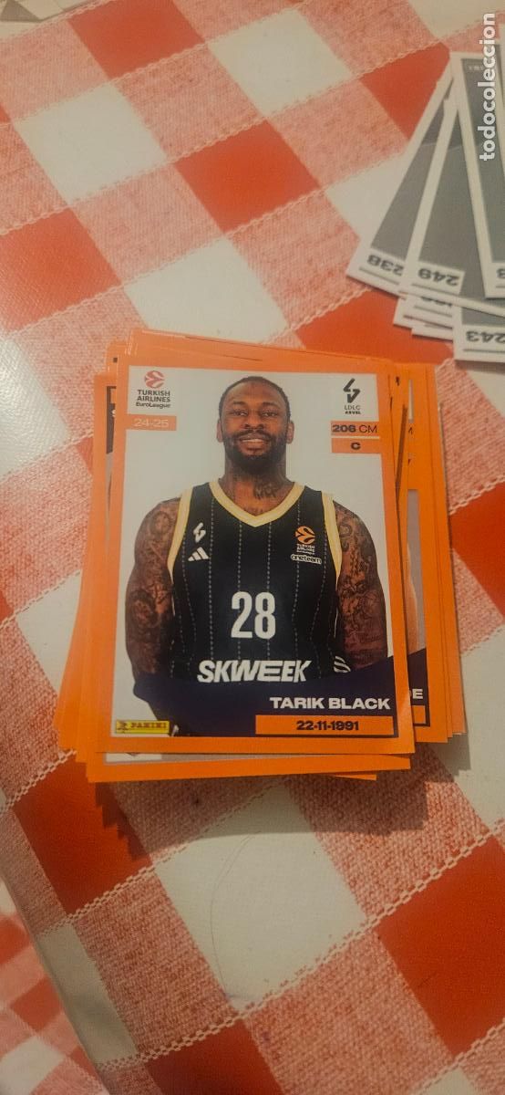 Cartes &agrave; collectionner de Football: 232 black Euroleague Euroliga 2024 2025 24 25