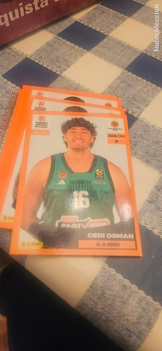 Figurine di Calcio: 273 osman panathinaikos euroliga euroleague stickers 2024 2025 24 25