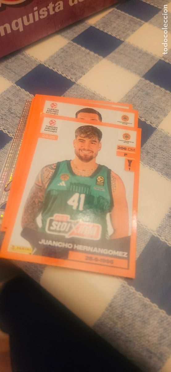 Figurine di Calcio: 277 juancho panathinaikos euroliga euroleague stickers 2024 2025 24 25
