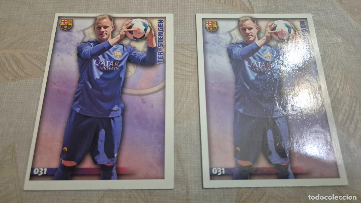 Cartes &agrave; collectionner de Football: LOTE MUNDICROMO LAS FICHAS LA LIGA 2014 2015 N&ordm; 31 TER-STEGEN BARCELONA ERROR Y CORREGIDO