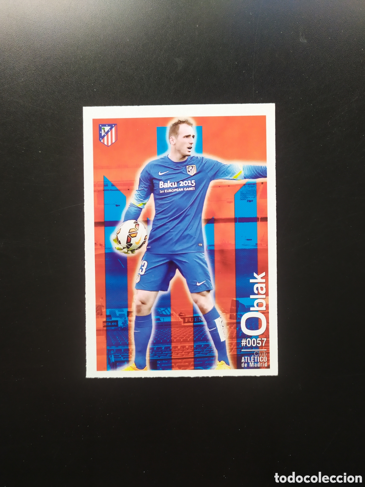 Fu&szlig;ball-Sticker: Mundicromo fichas Liga 2015 2016 15 16 Oblak n&deg; 57 Atl&eacute;tico Madrid