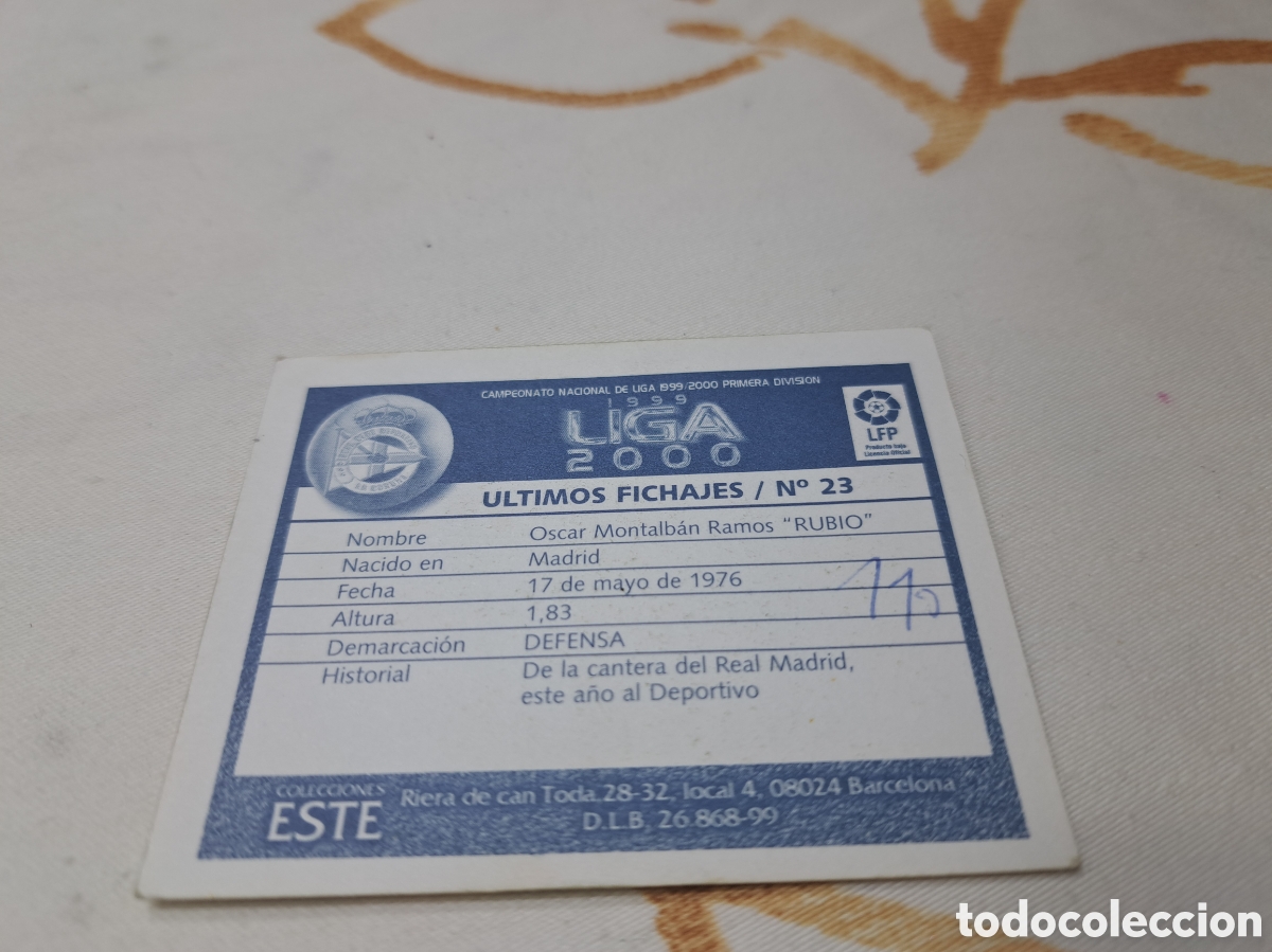 Cromos de f&uacute;tbol: Rubio Deportivode la Coru&ntilde;a - Foto 2