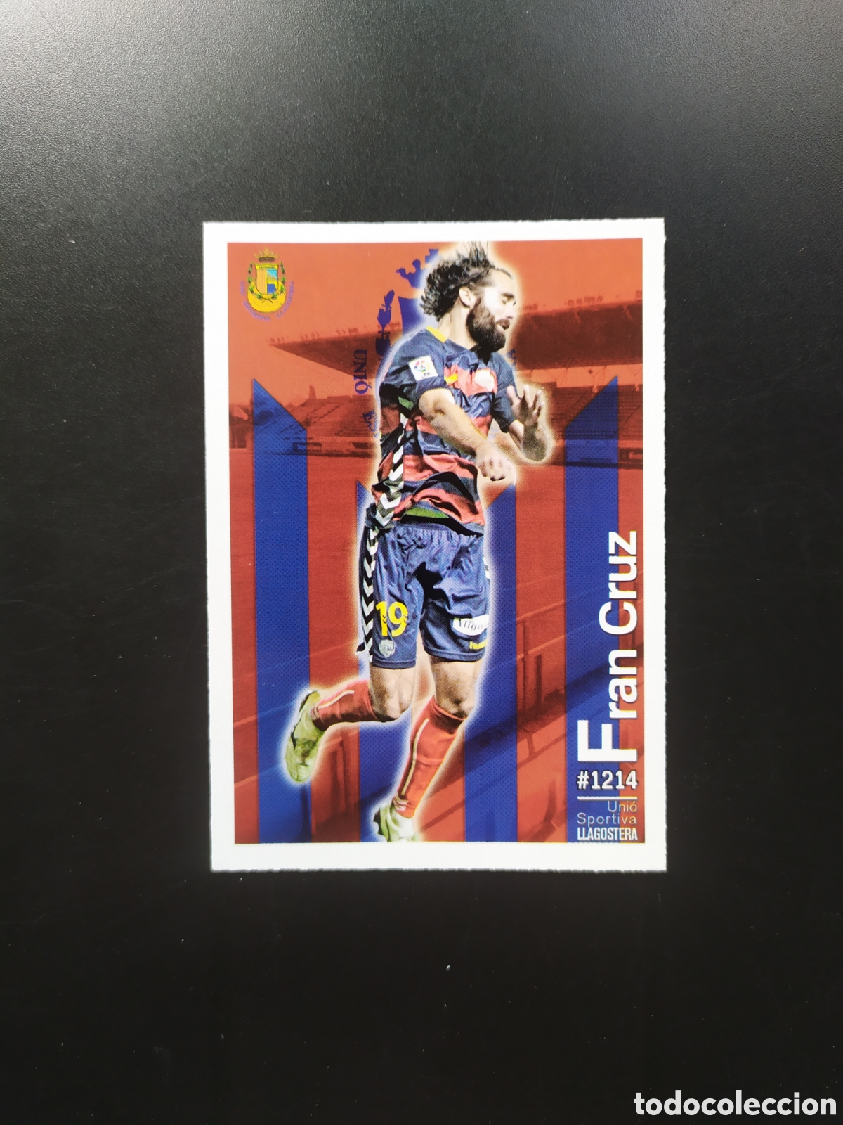 Cromos de Futebol: Mundicromo fichas Liga 2015 2016 15 16 Fran Cruz n&deg; 1214 Llagostera