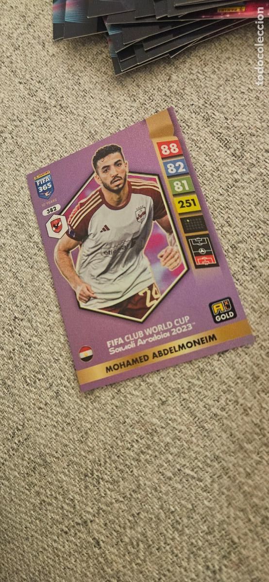 Football Stickers: 382 abdelmoneir fifa 365 adrenalyn 24 25 2025 2024