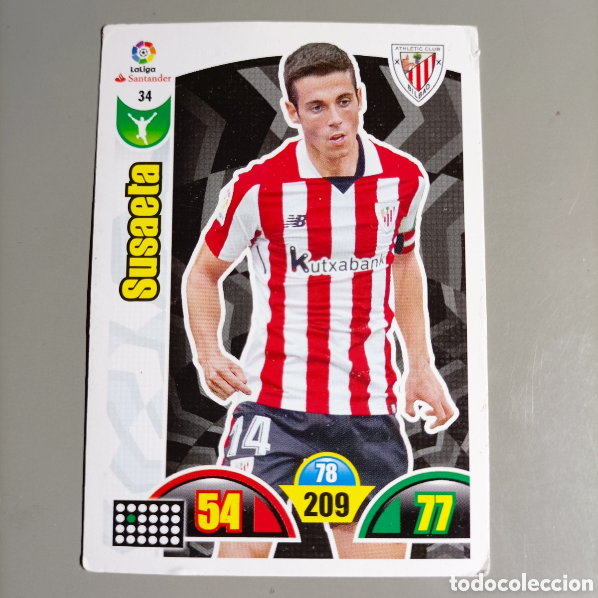 Cromos de F&uacute;tbol: ADRENALYN. LIGA 2017-2018 (ATHLETIC) №34 SUSAETA