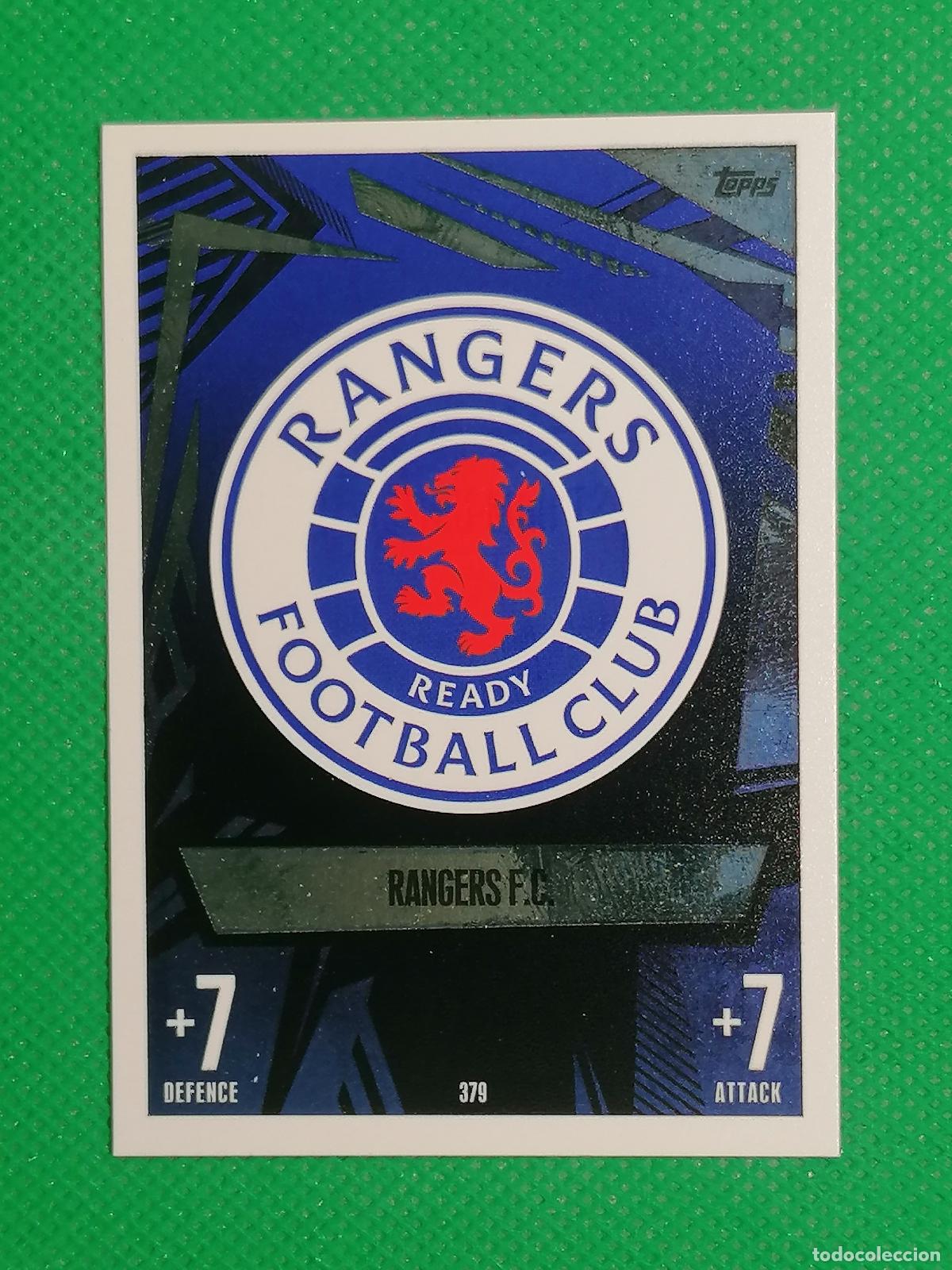 Cromos de F&uacute;tbol: 379 ESCUDO RANGERS ⚽ TOPPS MATCH ATTAX 2023 2024 23 24 ⚽