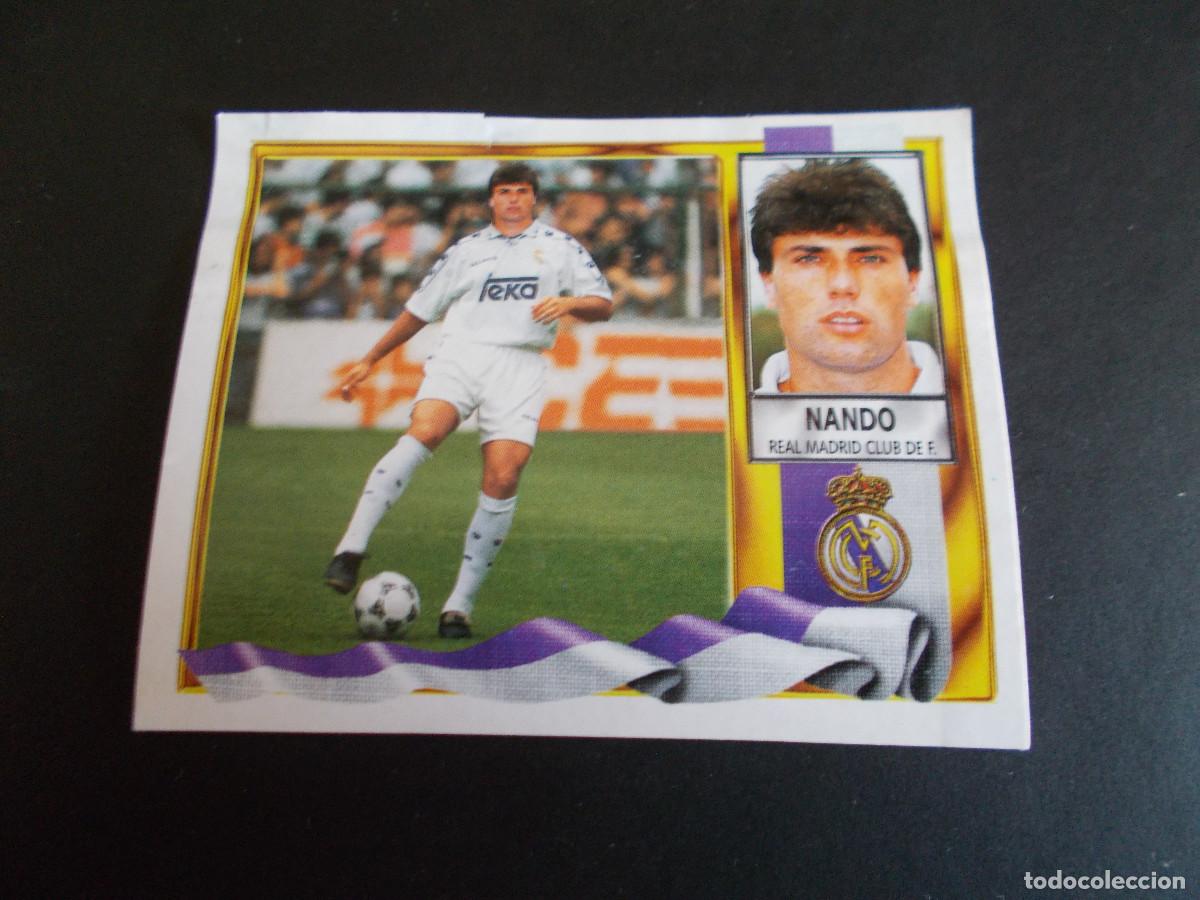 Cromos de f&uacute;tbol: ESTE 95-96 COLOCA NANDO REAL MADRID VENTANILLA - Foto 1