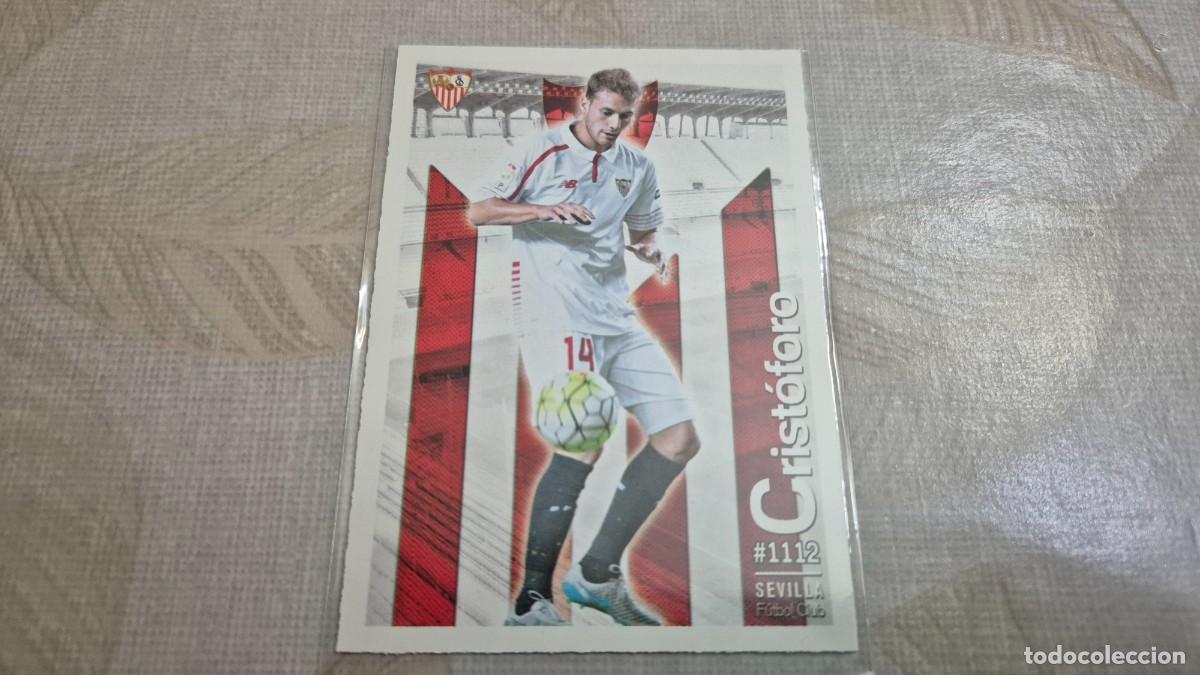 Cromos de F&uacute;tbol: LOTE MUNDICROMO LAS FICHAS DE LA LIGA 2015 2016 N&ordm; 1112 CRISTOFORO DEL SEVILLA