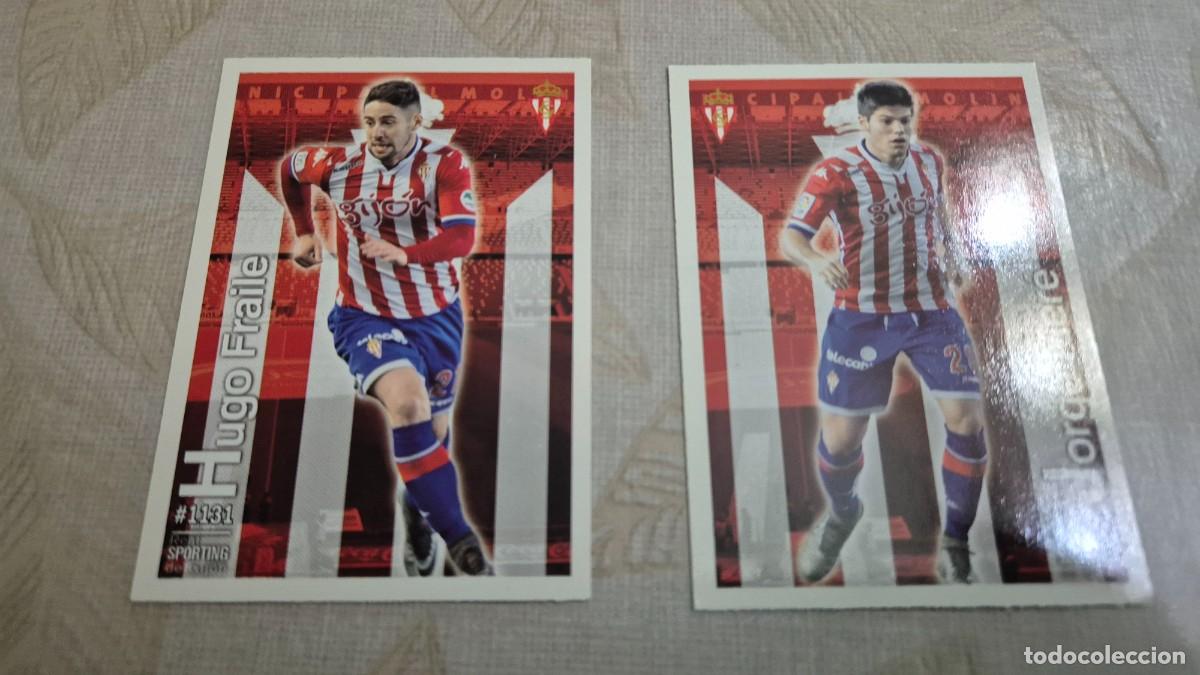 Cartes &agrave; collectionner de Football: LOTE MUNDICROMO LAS FICHAS DE LA LIGA 2015 2016 N&ordm; 1131 HUGO FRAILE, 1132 JORGE MERE DEL SPORTING
