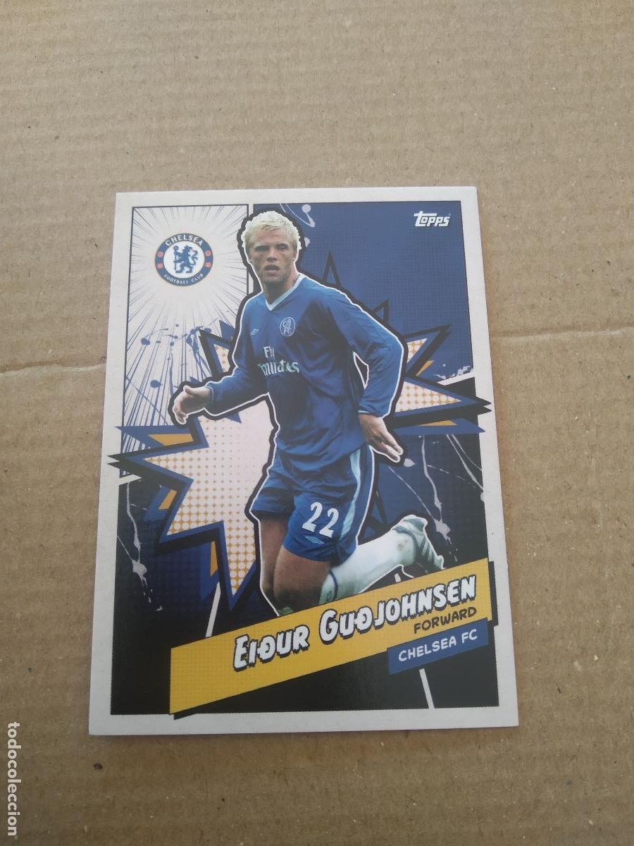 Figurine di Calcio: CFCH-2 GUDJOHNSEN CROMO FUTBOL Topps Chelsea 2023