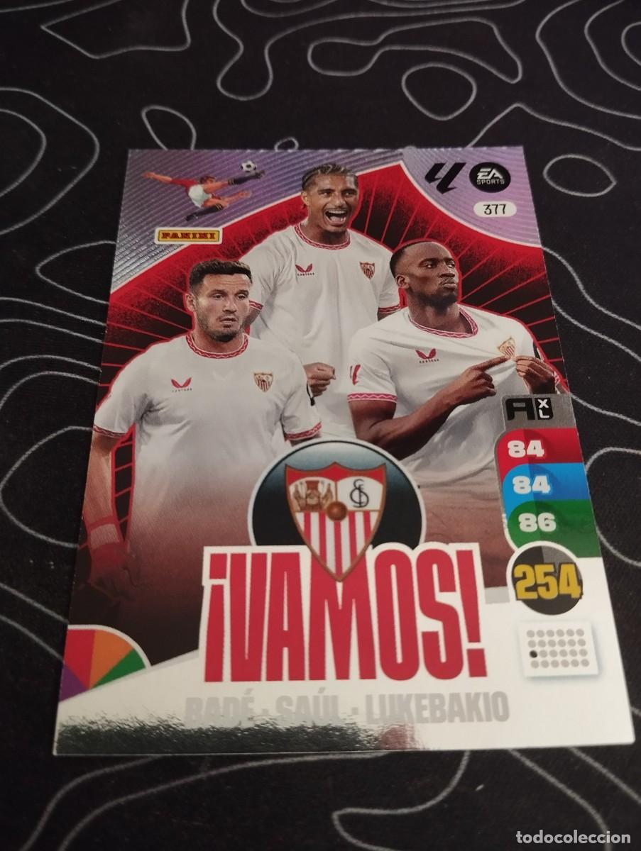 Cromos de f&uacute;tbol: Bad&eacute;,Sa&uacute;l,Lukebakio-377-VAMOS - Foto 1