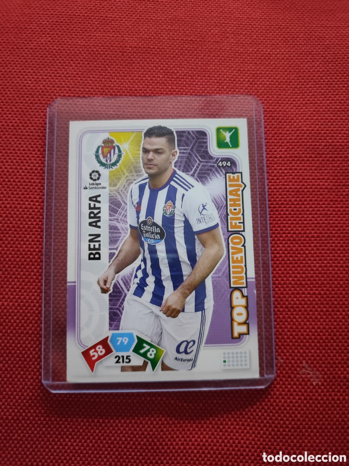 Cromos de Futebol: CARTA TOP NUEVO FICHAJE BEN ARFA REAL VALLADOLID ADRENALYN XL 19/20