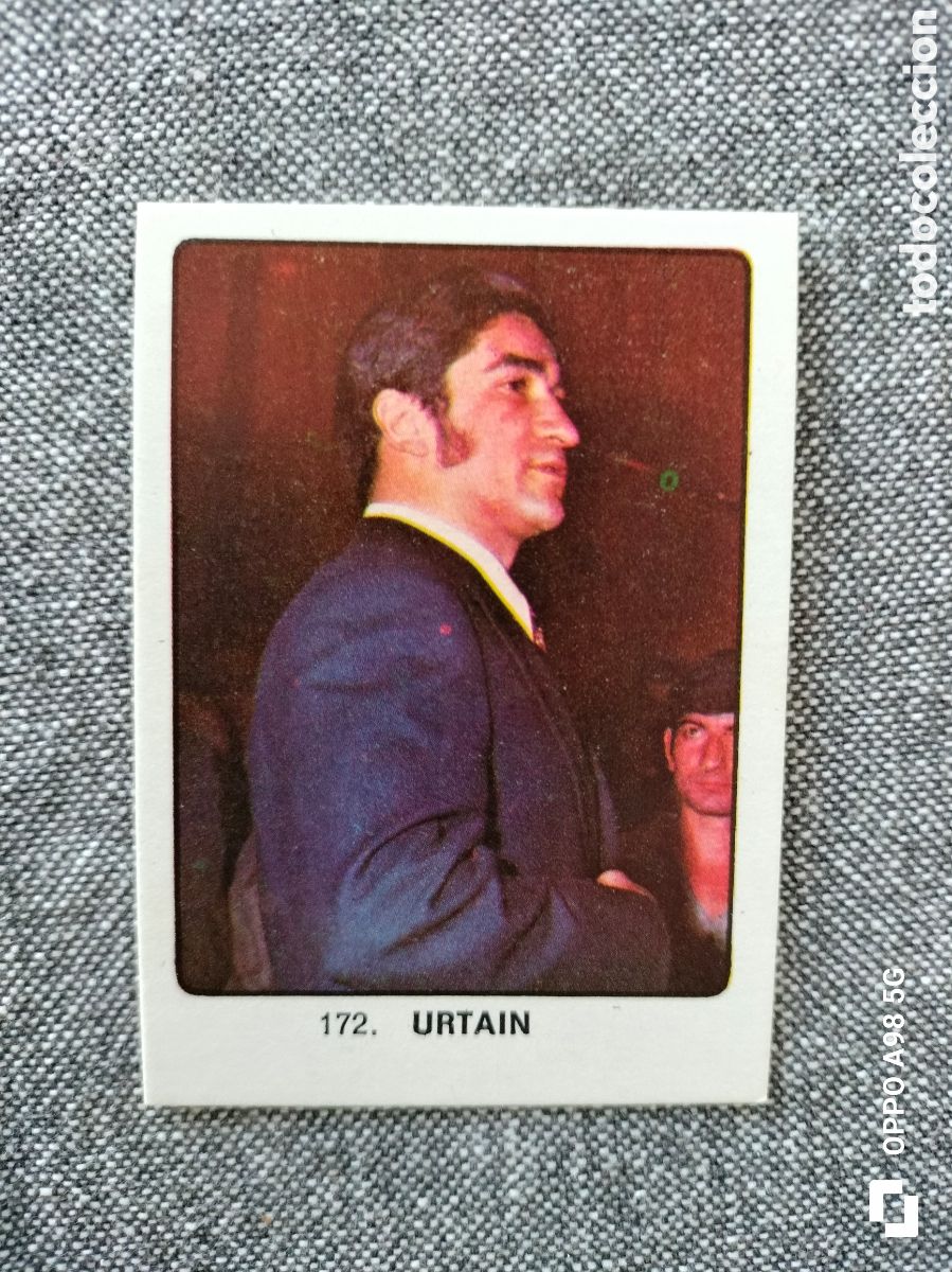 Fu&szlig;ball-Sticker: Cromo 172 Urtain Keisa Campeones del deporte mundial 1974