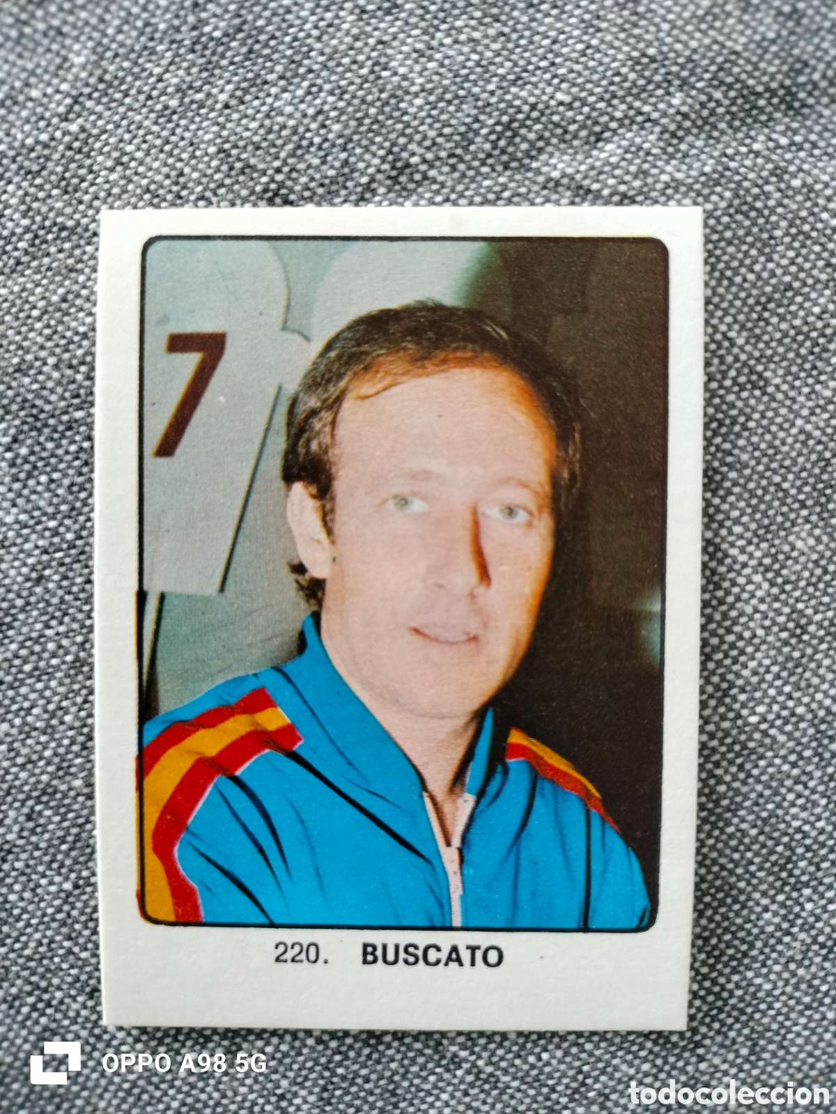 Cromos de F&uacute;tbol: Cromo 220 Buscato Keisa Campeones del deporte mundial 1974