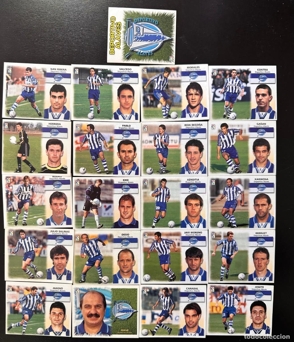 Cromos de F&uacute;tbol: 21 Cromos 3 Coloca Deportivo Alaves LIGA Este 99 00 1999 2000 Sin pegar
