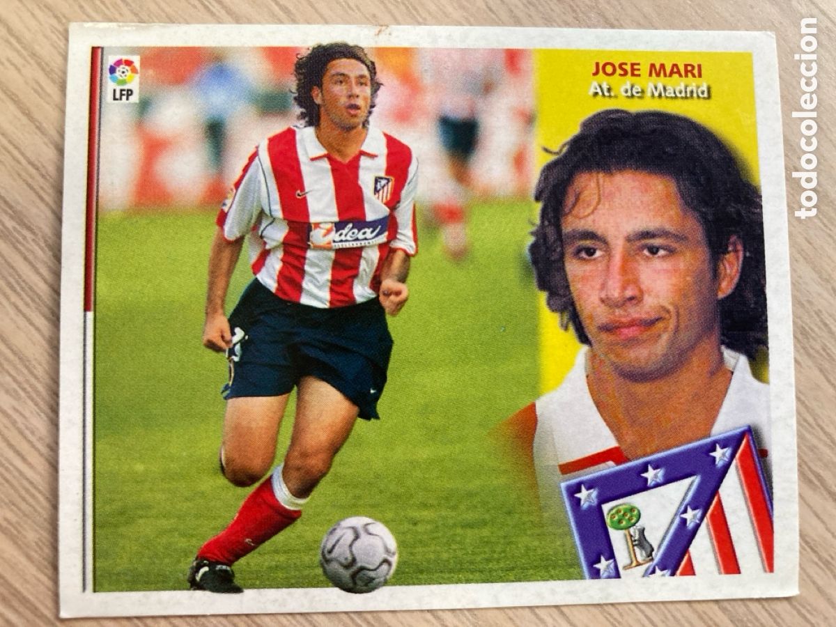 Cromos de f&uacute;tbol: JOS&Eacute; MARI ATL&Eacute;TICO MADRID FICHAJE 4 LIGA ESTE 2002 2003 02 03 NUNCA PEGADO SIN PEGAR