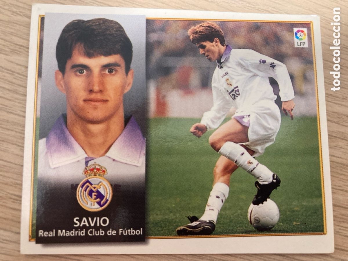 Cromos de F&uacute;tbol: SAVIO REAL MADRID LIGA ESTE 1998 1999 98 99 NUNCA PEGADO SIN PEGAR