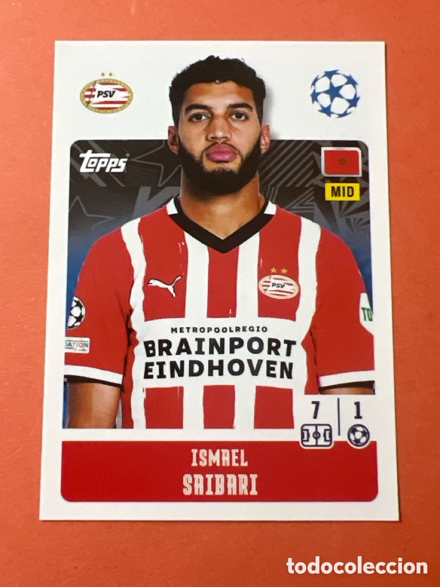 Football Stickers: C5381. 303 ISNAEL SRIBARI TOPPS UEFA CHAMPIONS LEAGUE 2024/25 STICKER 2025