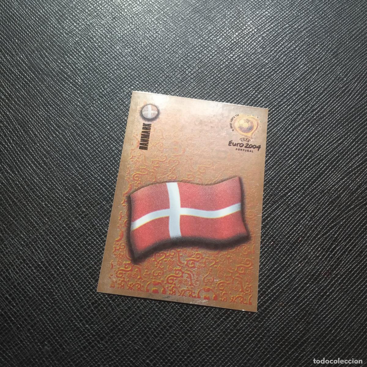 Cromos de F&uacute;tbol: 242 ESCUDO DINAMARCA PANINI EUROCOPA PORTUGAL 2004 FUTBOL EURO 04 - SIN PEGAR - A185 PG433
