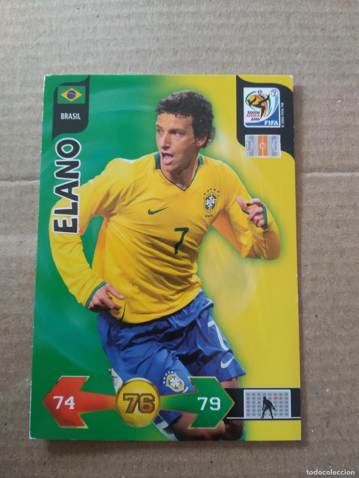 Fu&szlig;ball-Sticker: ELANO BRASIL CROMO FUTBOL PANINI ADRENALYN MUNDIAL 2010 WORLD CUP COPA DEL MUNDO