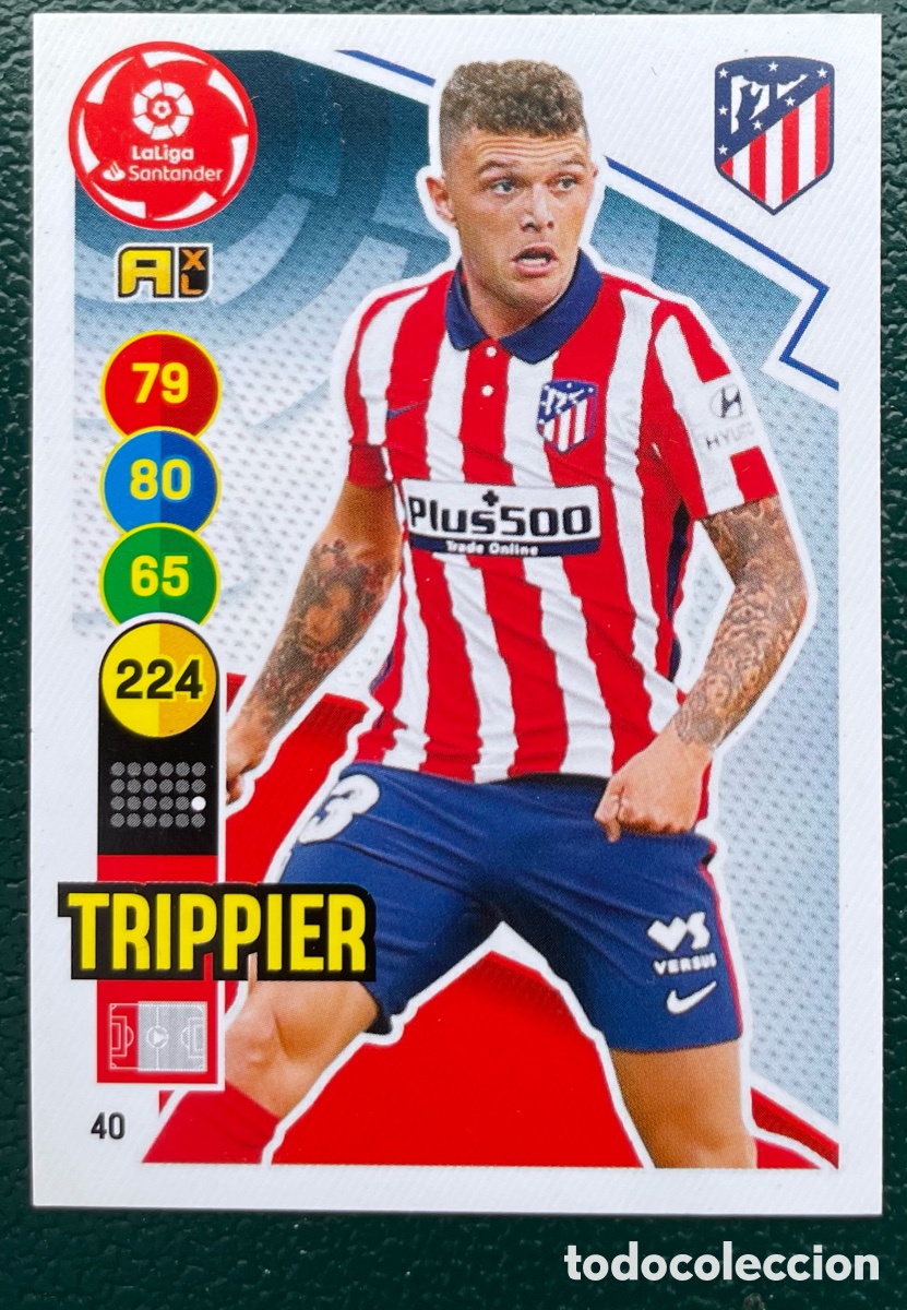 Football Stickers: 40 TRIPPIER ATLETICO DE MADRID FICHAS ALBUM ADRENALYN XL 2020 2021 20 21 PANINI