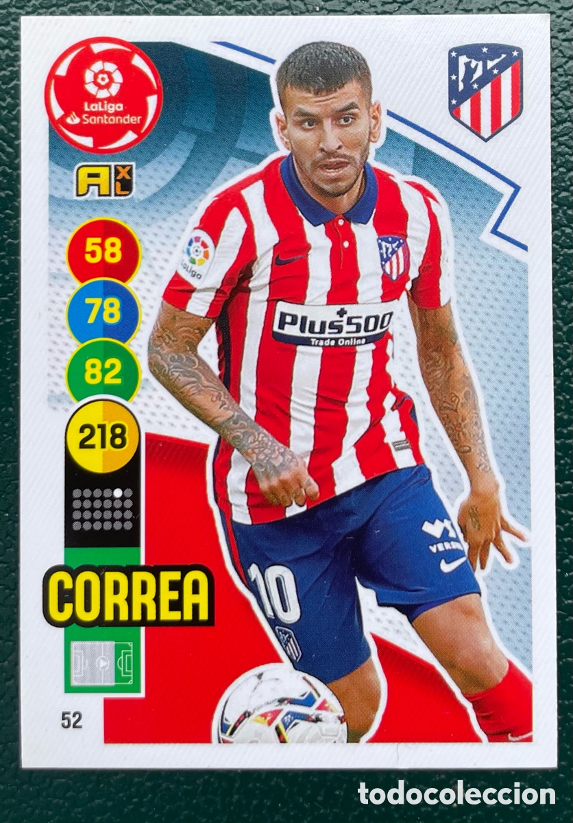 Cromos de Futebol: 52 CORREA ATLETICO DE MADRID FICHAS ALBUM ADRENALYN XL 2020 2021 20 21 PANINI