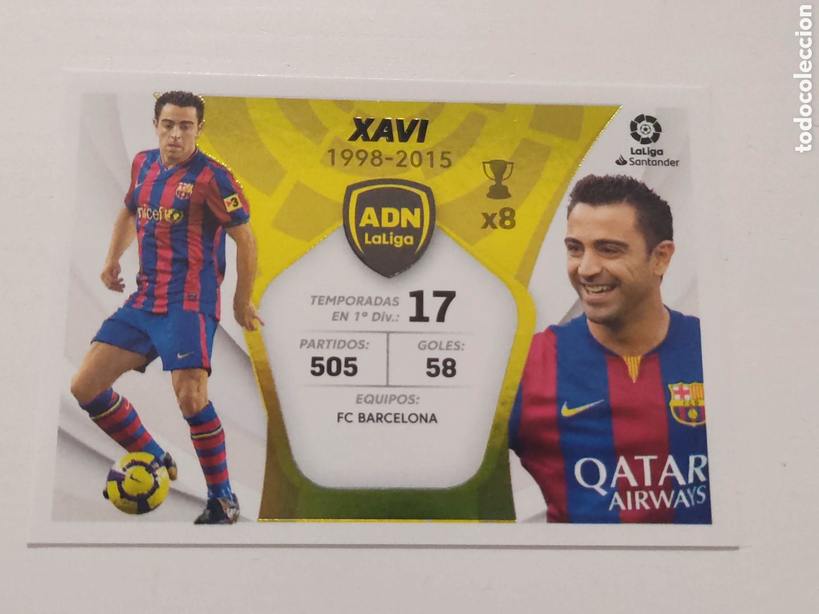 Cartes &agrave; collectionner de Football: Xavi 31 ADN La Liga Barcelona - Liga Este 2021 2022 21 22