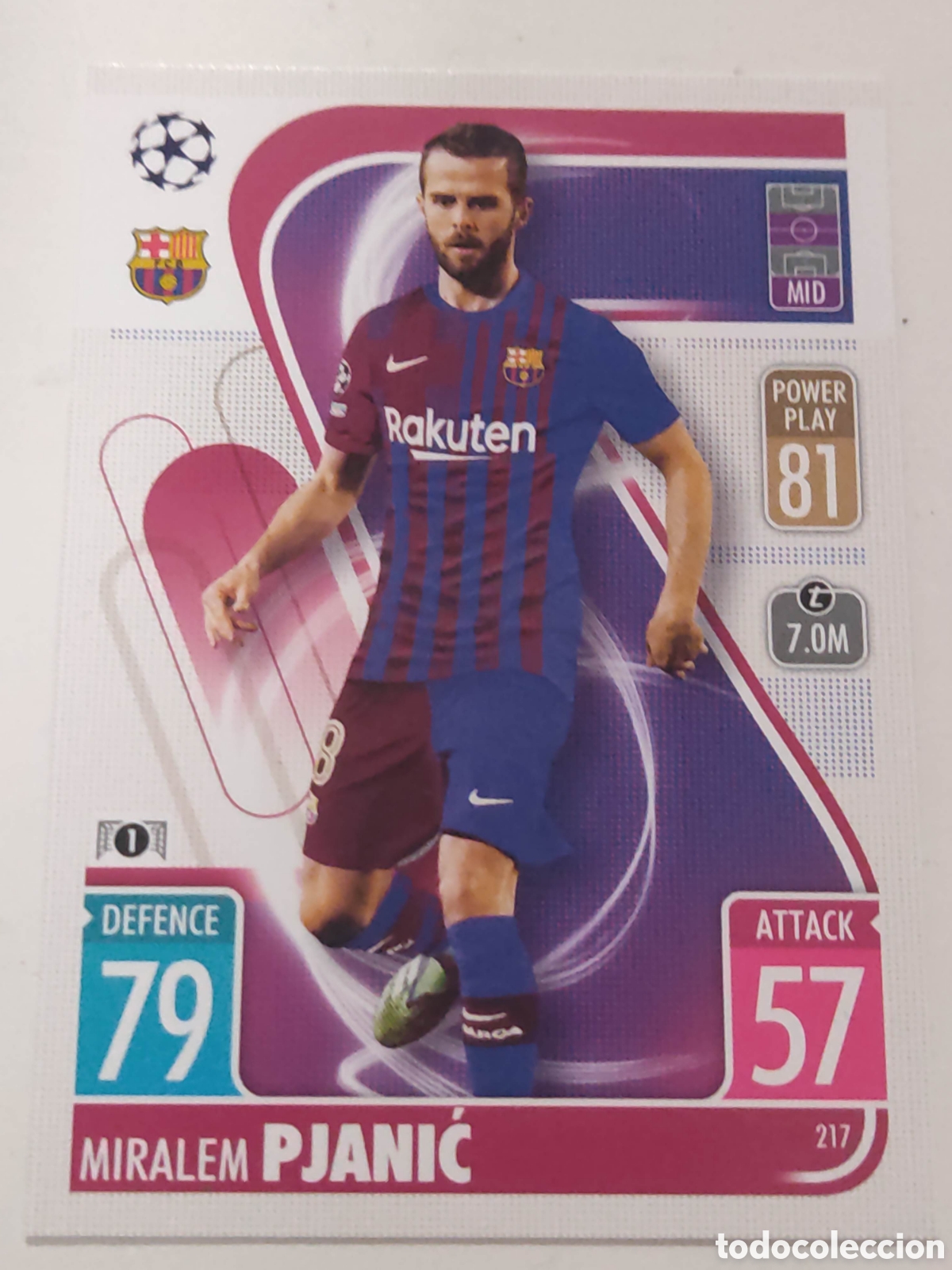 Figurine di Calcio: MATCH ATTAX 2021 2022 21 22 BARCELONA MIRALEN PJANIC 217