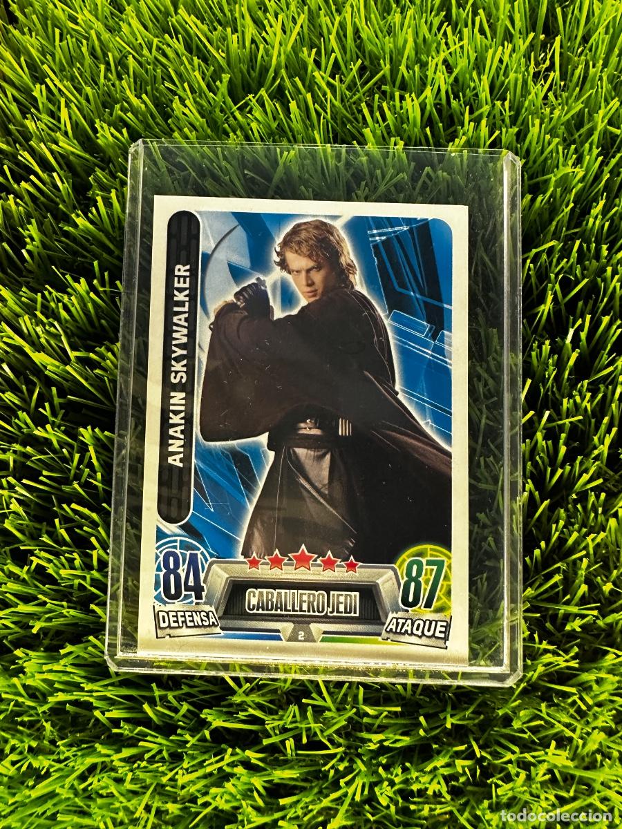 Cromos de f&uacute;tbol: N&ordm; 2 Anakin Shywalker Caballero Jedi Topps Star Wars Force Attax Carrefour 2016
