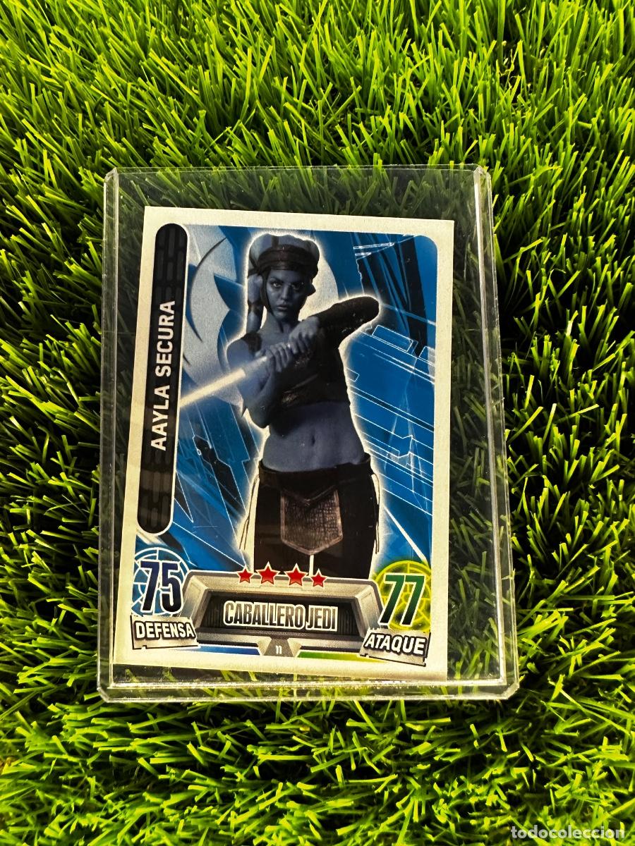 Cromos de F&uacute;tbol: N&ordm; 11 Aayla Secura Caballero Jedi Topps Star Wars Force Attax Carrefour 2016