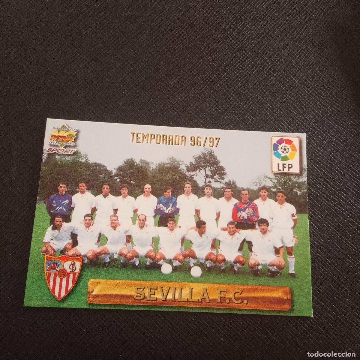 Cromos de F&uacute;tbol: 235 PLANTILLA SEVILLA MUNDICROMO 1996 1997 CROMO FUTBOL LIGA 96 97 - (MD-2000-2) PG32 DORADO B