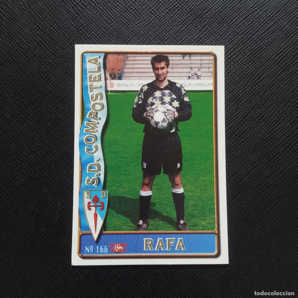 Figurine di Calcio: 166 RAFA COMPOSTELA MUNDICROMO 1996 1997 CROMO FUTBOL 96 97 (MD-2000-1) PG63 ULTIMA HORA