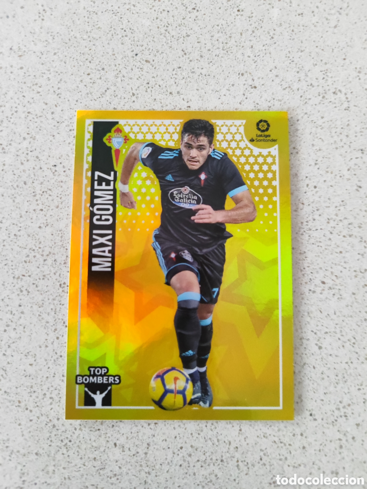 Cromos de Futebol: CROMO SERIE TOP BOMBERS MAXI G&Oacute;MEZ CELTA DE VIGO LIGA ESTE 18/19