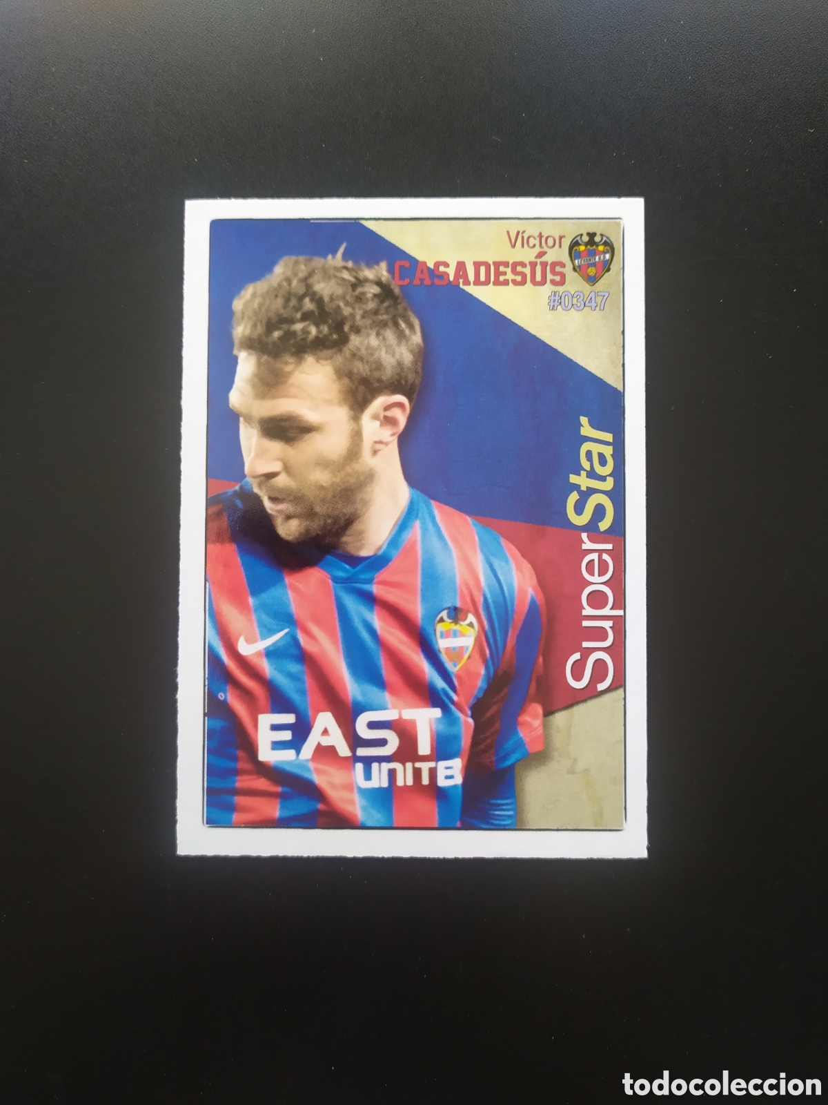 Football Stickers: Mundicromo fichas Liga 2015 2016 15 16 V&iacute;ctor Casadesus superstar n&deg; 347 Levante