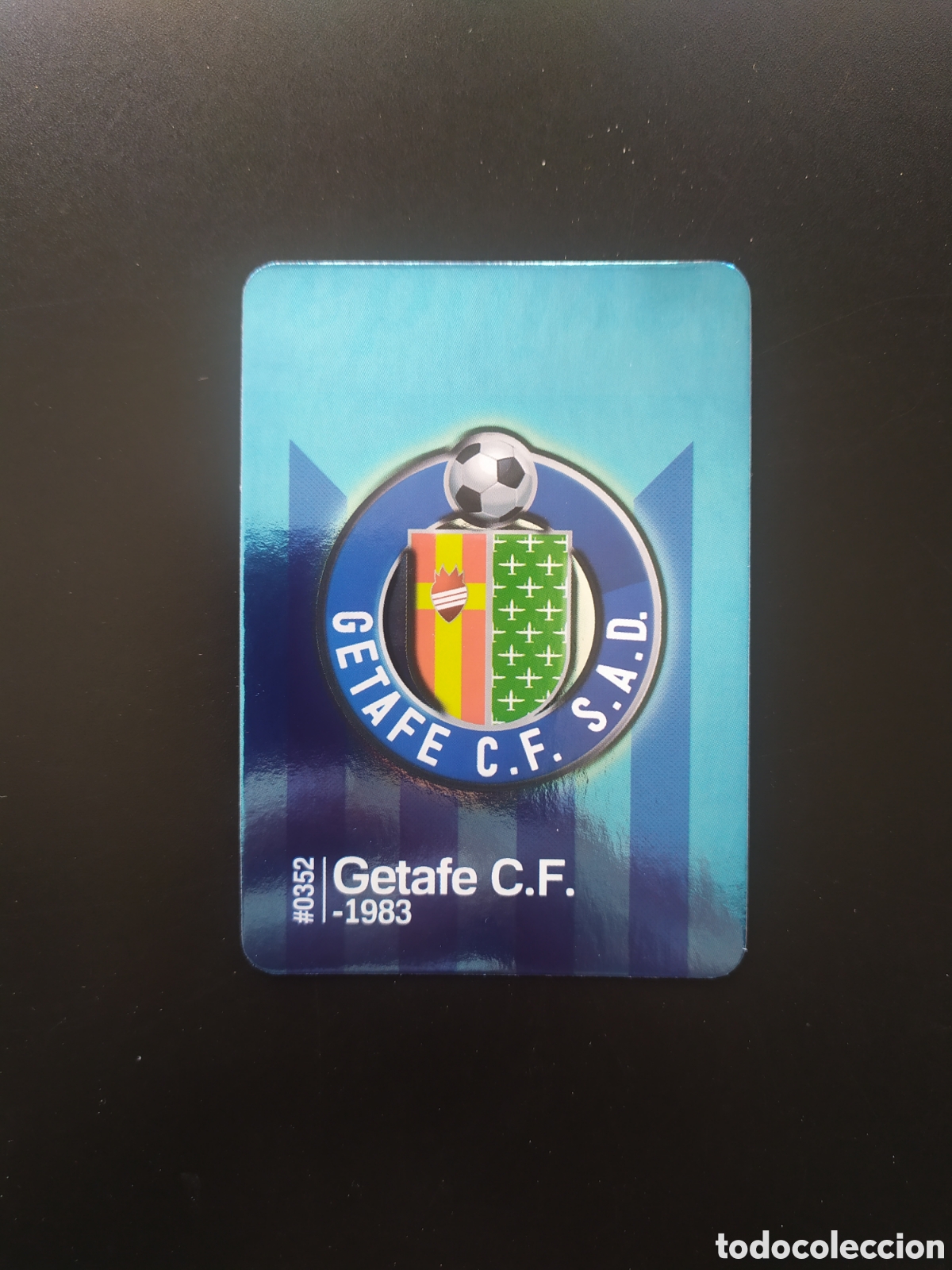 Fu&szlig;ball-Sticker: Mundicromo fichas Liga 2015 2016 15 16 escudo brillo liso n&deg; 352 Getafe