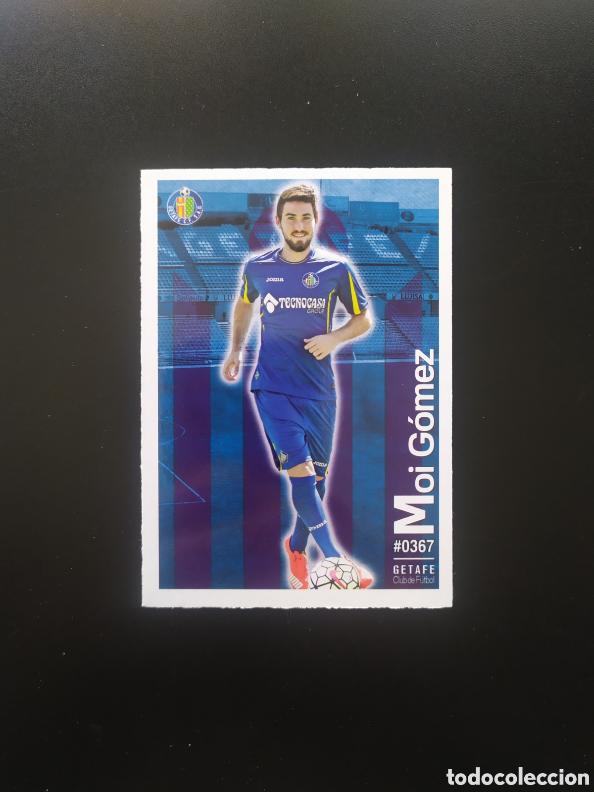 Cromos de f&uacute;tbol: Mundicromo fichas Liga 2015 2016 15 16 Moi G&oacute;mez n&deg; 367 Getafe