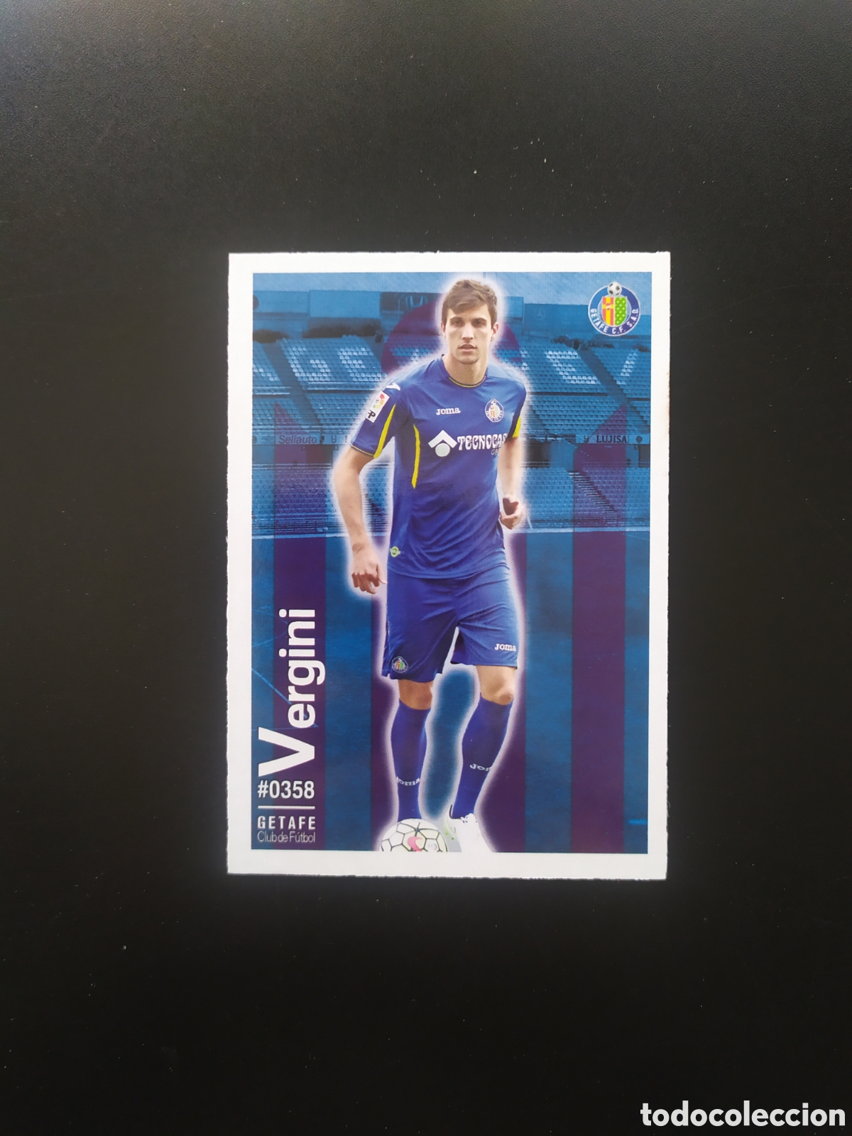 Cromos de f&uacute;tbol: Mundicromo fichas Liga 2015 2016 15 16 Vergini n&deg; 358 Getafe