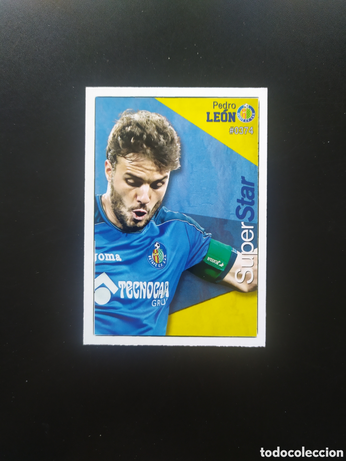 Cromos de f&uacute;tbol: Mundicromo fichas Liga 2015 2016 15 16 Pedro Le&oacute;n superstar n&deg; 374 Getafe