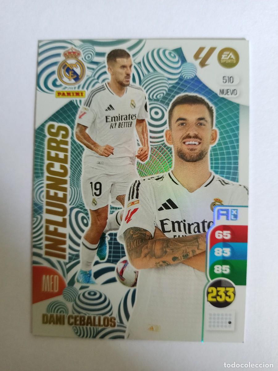 Figurine di Calcio: CARD 510 NUEVO INFLUENCERS DANI CEBALLOS REAL MADRID - ADRENALYN XL PANINI LIGA 2024 2025 24 25