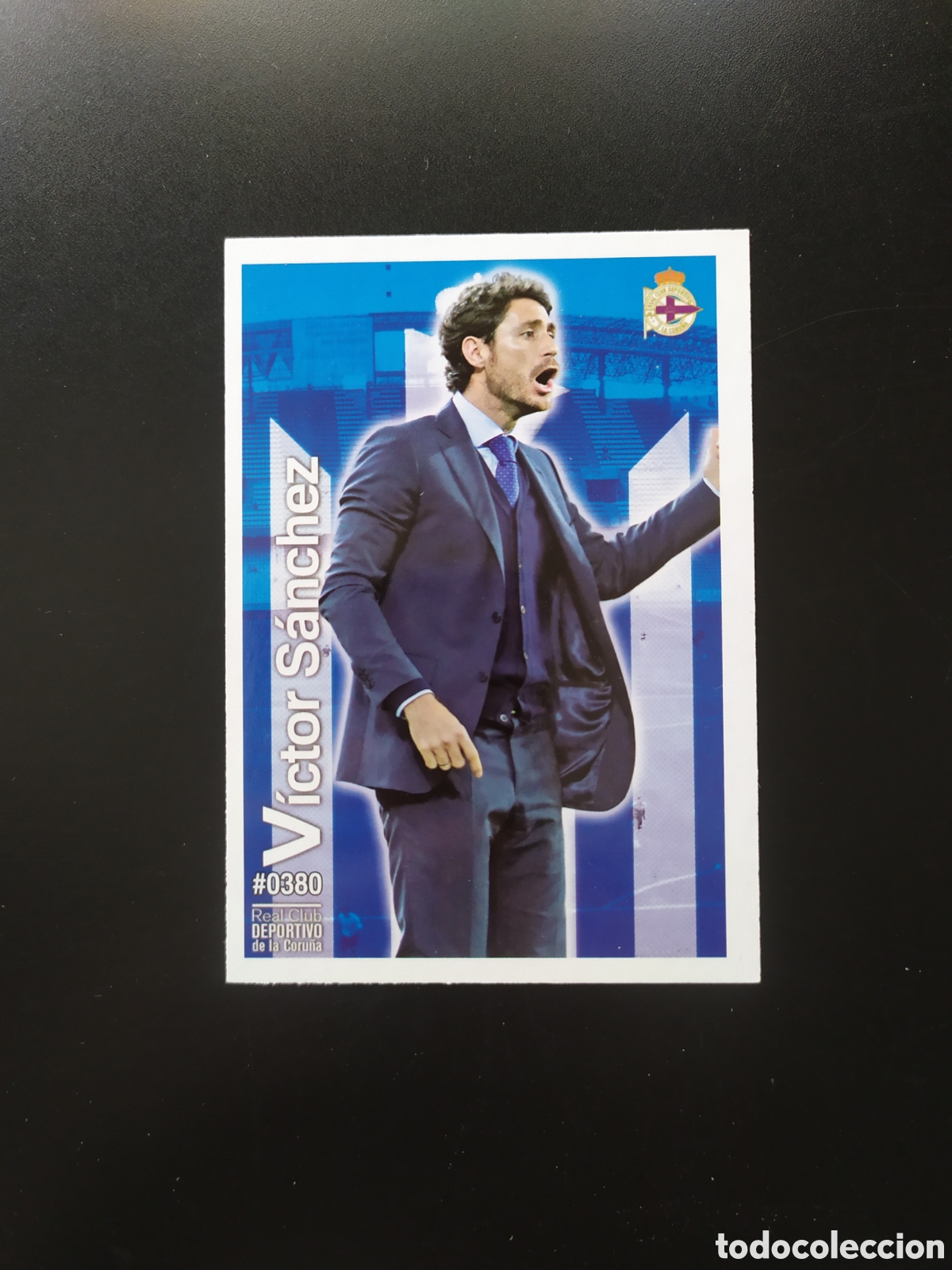 Football Stickers: Mundicromo fichas Liga 2015 2016 15 16 Victor S&aacute;nchez n&deg; 380 Deportivo Coru&ntilde;a