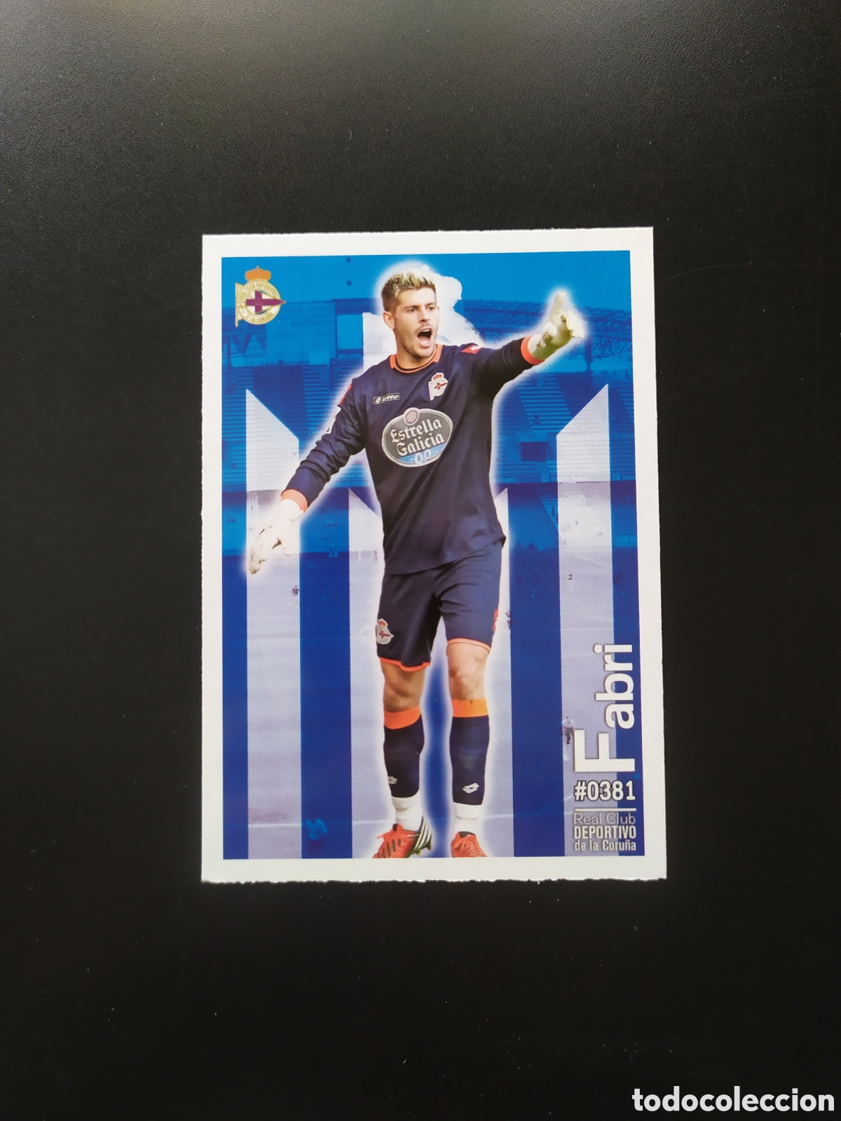 Fu&szlig;ball-Sticker: Mundicromo fichas Liga 2015 2016 15 16 Fabri n&deg; 381 Deportivo Coru&ntilde;a