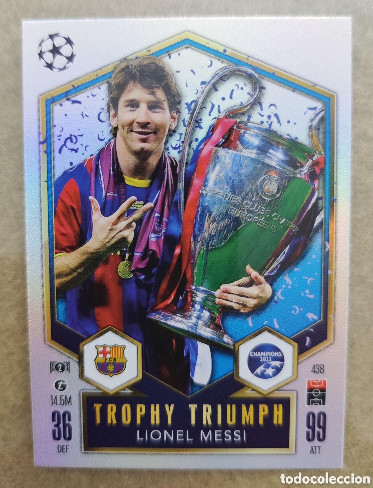 Cartes &agrave; collectionner de Football: PANINI FIFA 365 ADRENALYN 2024 2025 TROPHY TRIUMPH 438 MESSI