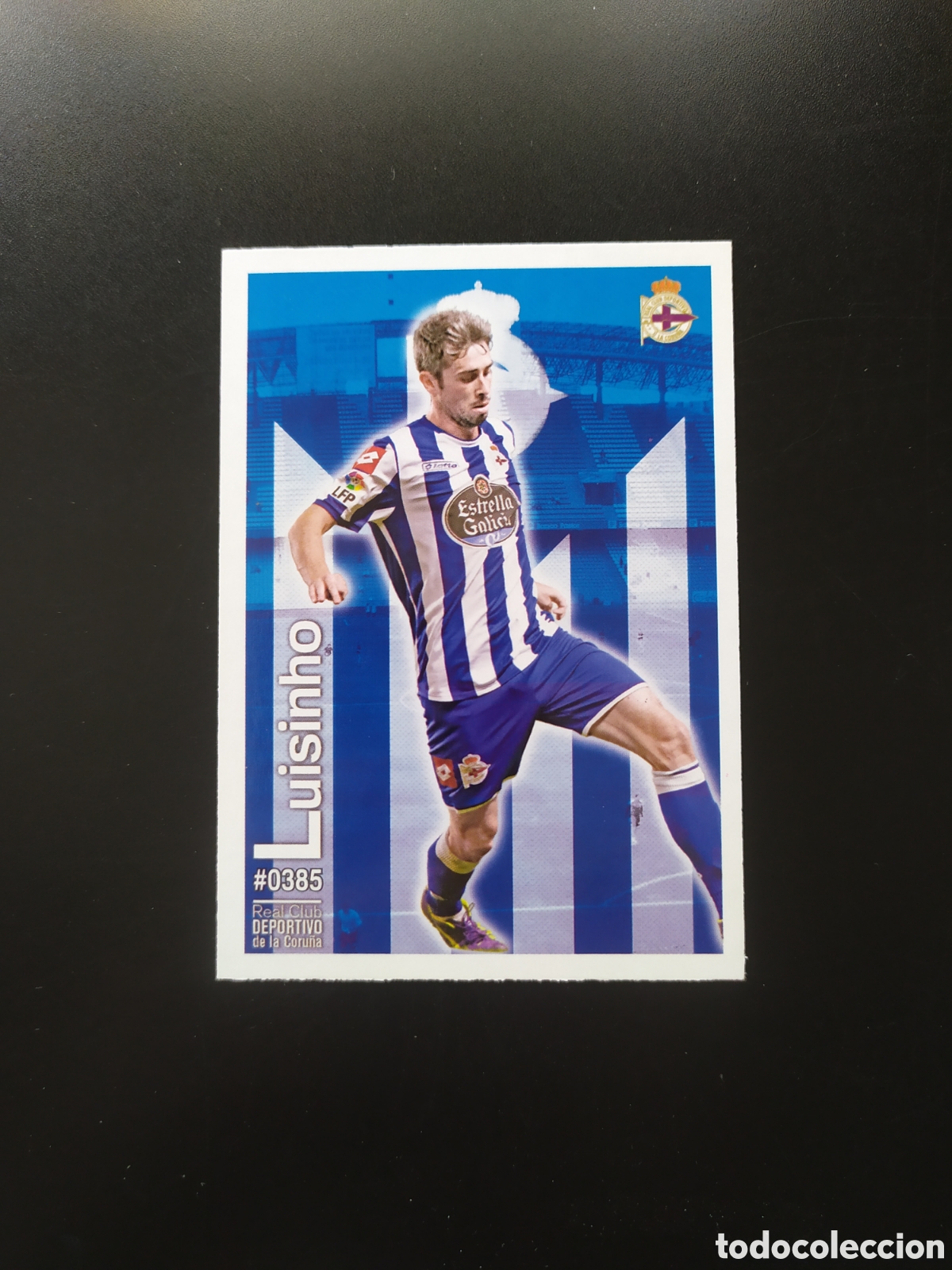 Football Stickers: Mundicromo fichas Liga 2015 2016 15 16 Luisinho n&deg; 385 Deportivo Coru&ntilde;a