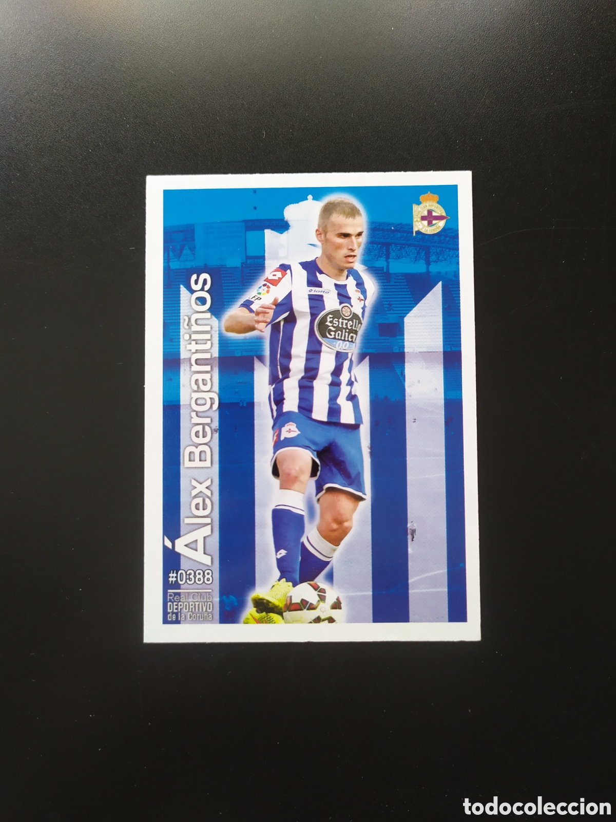 Fu&szlig;ball-Sticker: Mundicromo fichas Liga 2015 2016 15 16 Alex Berganti&ntilde;os n&deg; 388 Deportivo Coru&ntilde;a